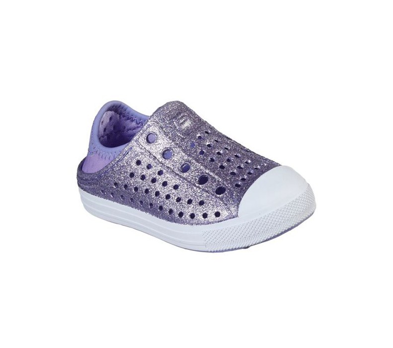 Skechers Flickor Lavendel Fritidsskor - Cali Gear: Guzman Steps - Glitter Mist - Sverige (TYDIP-6194